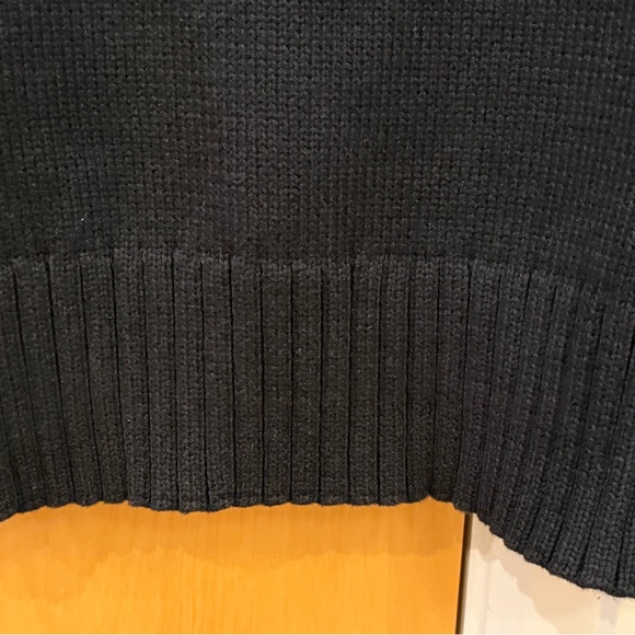 J.CREW COTTON BLACK TURTLENECK SWEATER - Picture 7 of 10